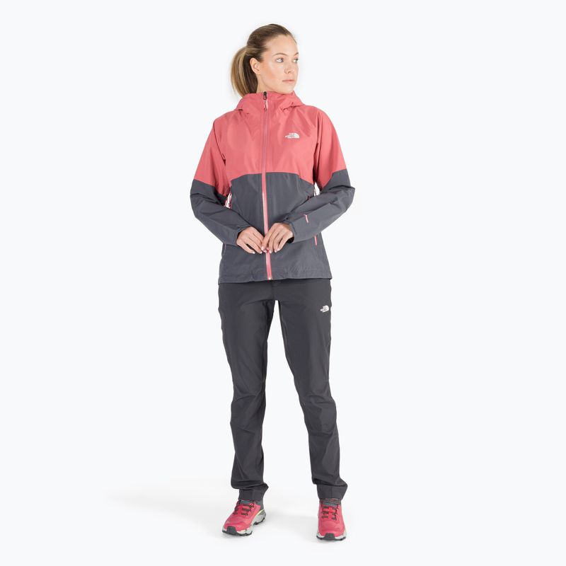 Women's rain jacket The North Face Diablo Dynamic JKT grey-pink NF0A555W59L1 2