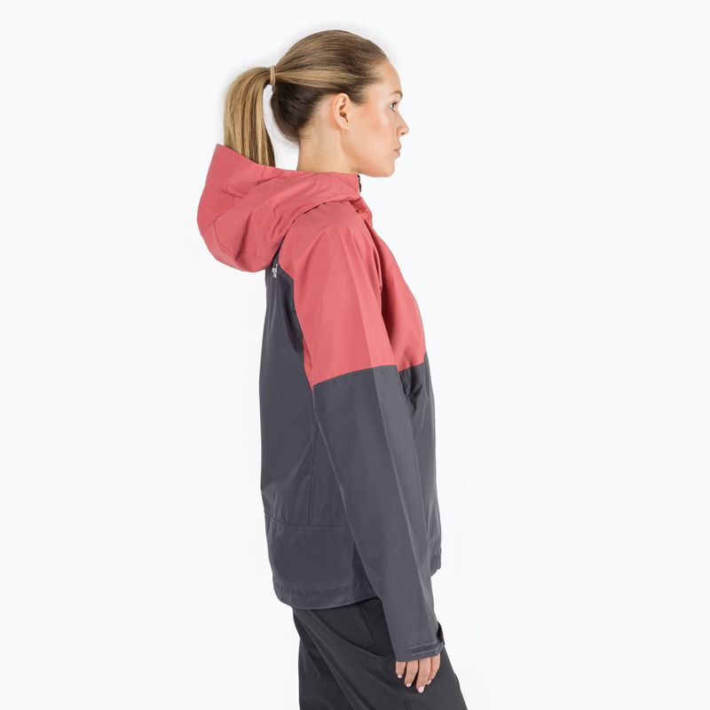 Women's rain jacket The North Face Diablo Dynamic JKT grey-pink NF0A555W59L1 3