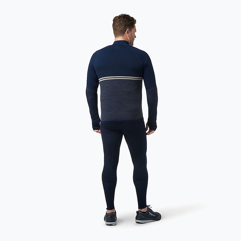 Men's thermal base layer Smartwool Intraknit Merino Tech 1/4 Zip deep navy 7