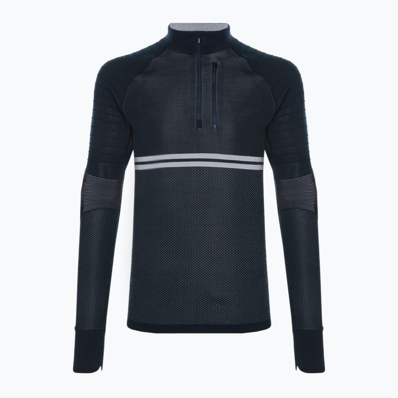 Men's thermal base layer Smartwool Intraknit Merino Tech 1/4 Zip deep navy