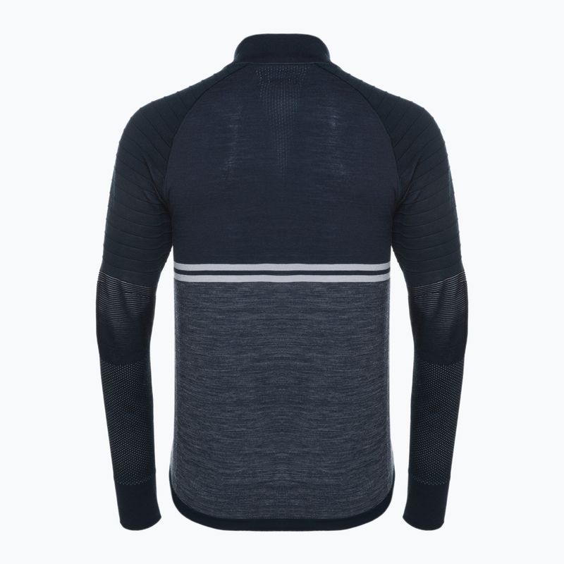 Men's thermal base layer Smartwool Intraknit Merino Tech 1/4 Zip deep navy 2