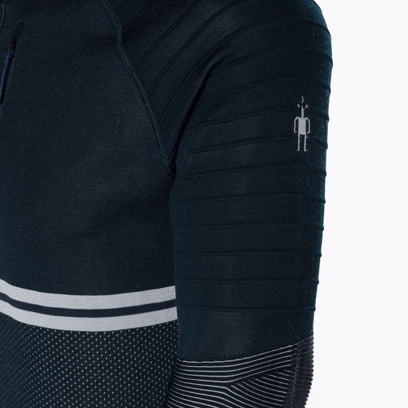 Men's thermal base layer Smartwool Intraknit Merino Tech 1/4 Zip deep navy 4