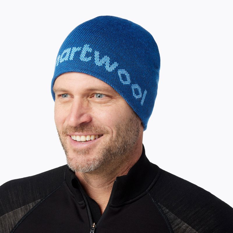 Smartwool Lid Logo winter beanie blue SW011441J96 7