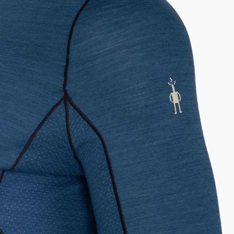 Women's Smartwool Merino Sport Crew thermal longsleeve laguna blue/ deep navy 3