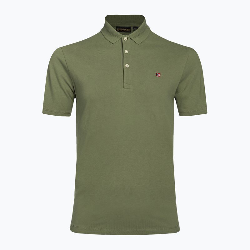 Men's Napapijri Ealis green lichen polo shirt 5