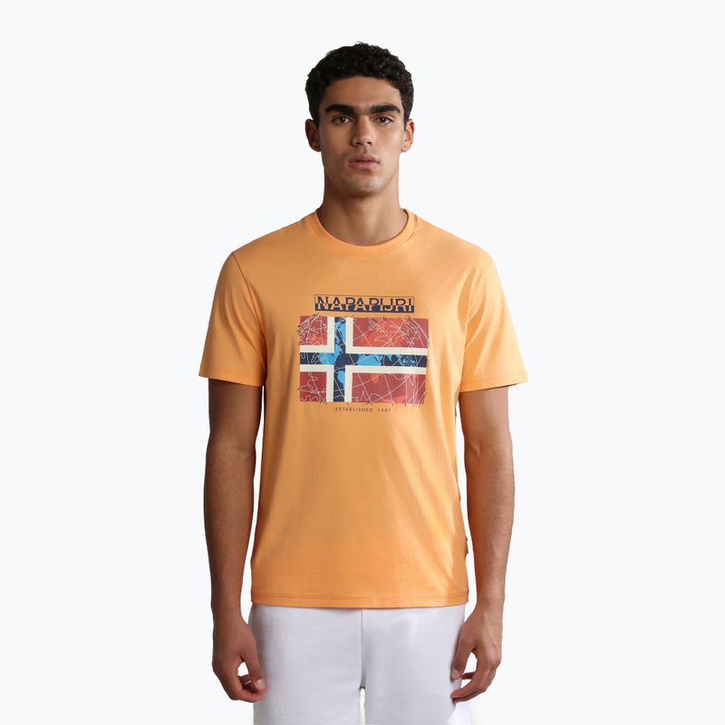Men's Napapijri NP0A4H22 naranja T-shirt