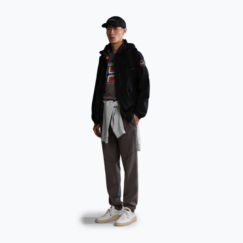 Men's Napapijri NP0A4H22 gris T-shirt 7