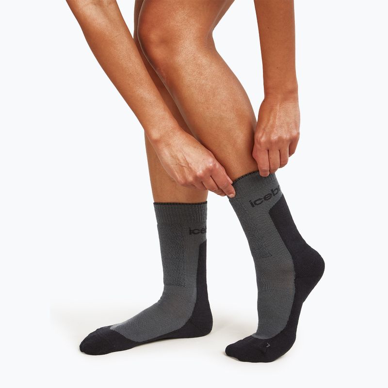 Icebreaker women's socks Merino Hike+ Medium Crew obsidian/black 3