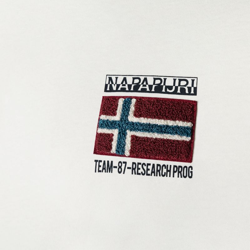 Men's Napapijri NP0A4GBR blanco T-shirt 6