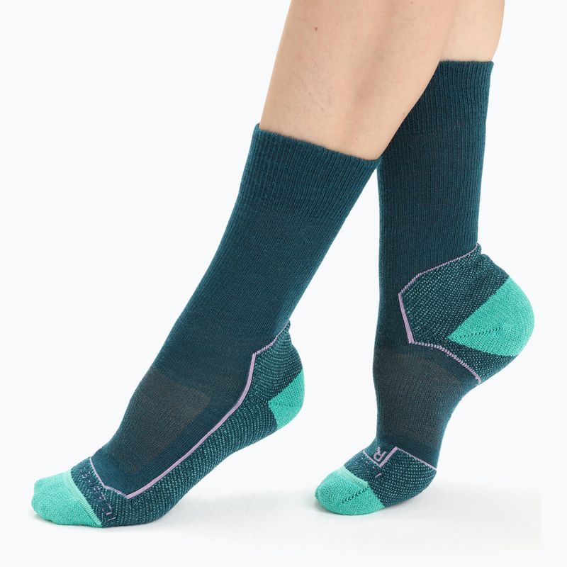 Icebreaker women's hiking socks Hike+ Light Crew green 105099 2