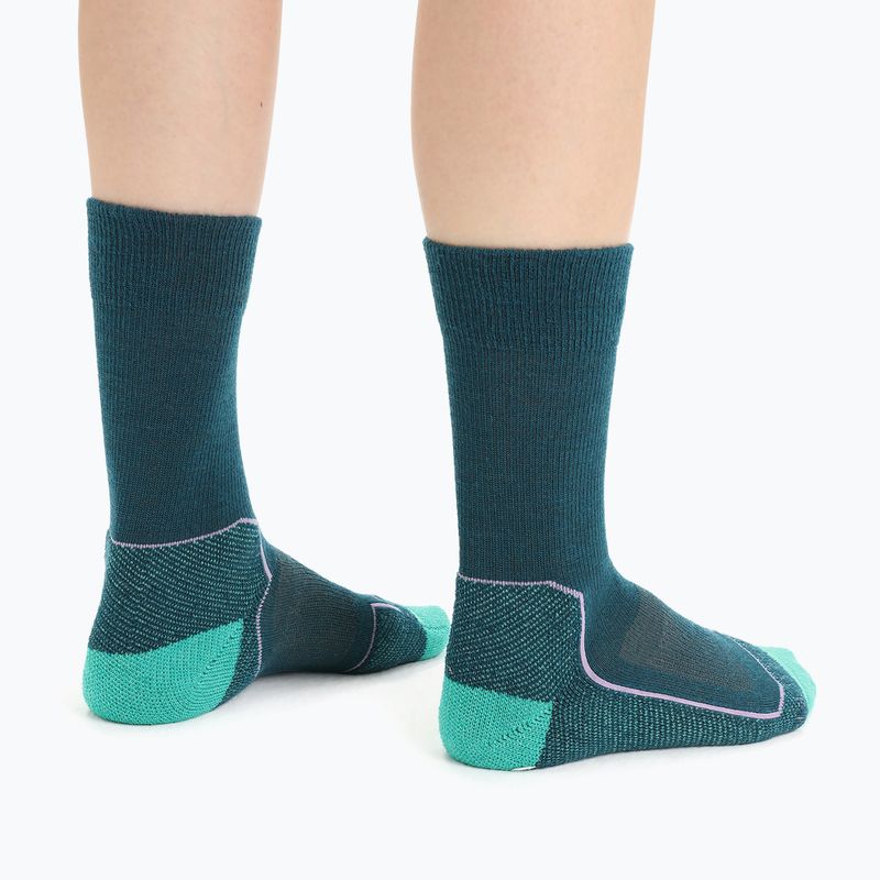 Icebreaker women's hiking socks Hike+ Light Crew green 105099 4