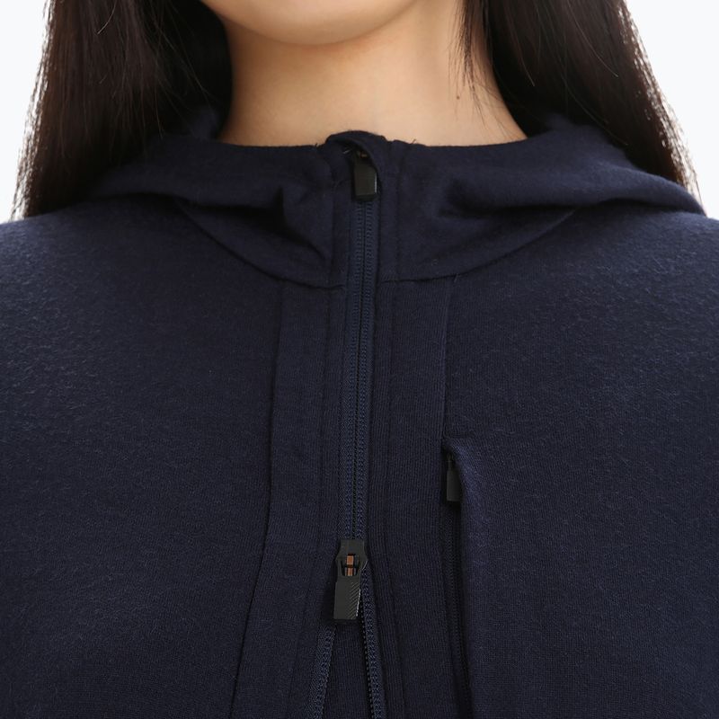 Icebreaker women's trekking jacket Quantum III LS Zip Hood navy blue 0A59JW 4