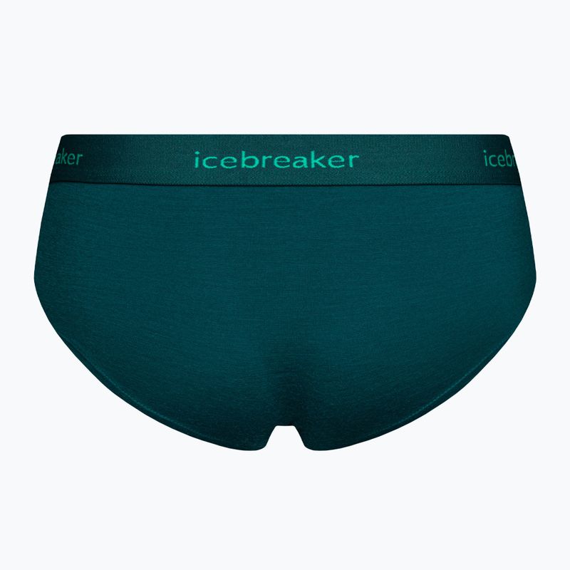 Icebreaker women's thermal boxer shorts Sprite Hot green 103023 2