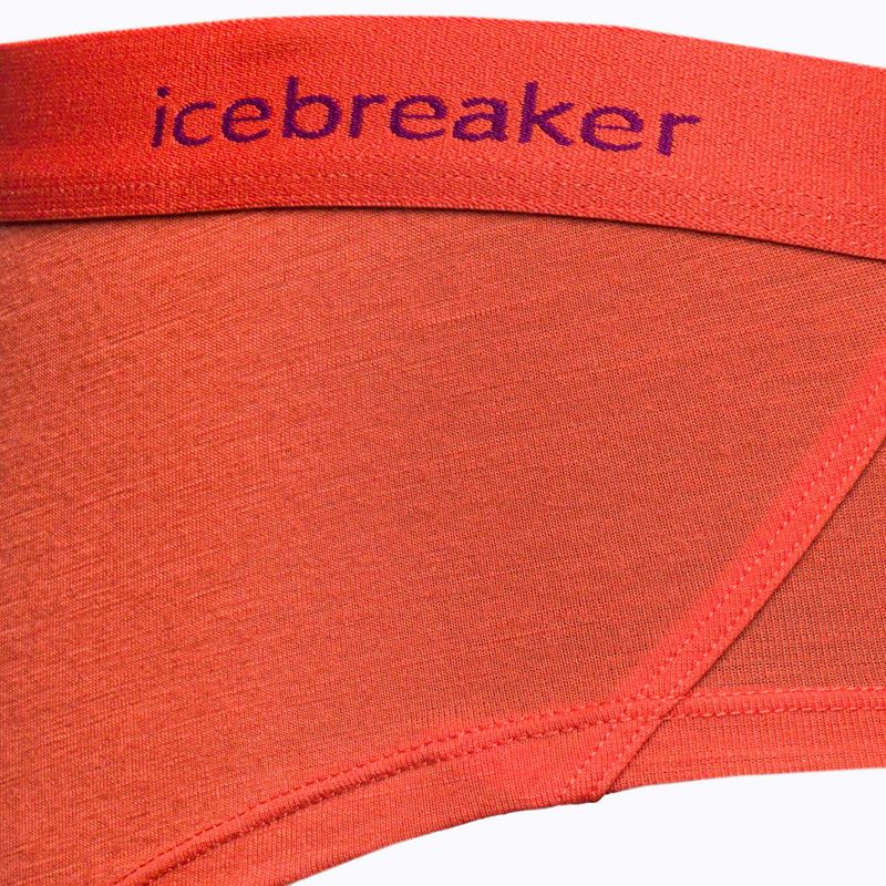 Icebreaker women's thermal boxer shorts Sprite Hot red 103023 3