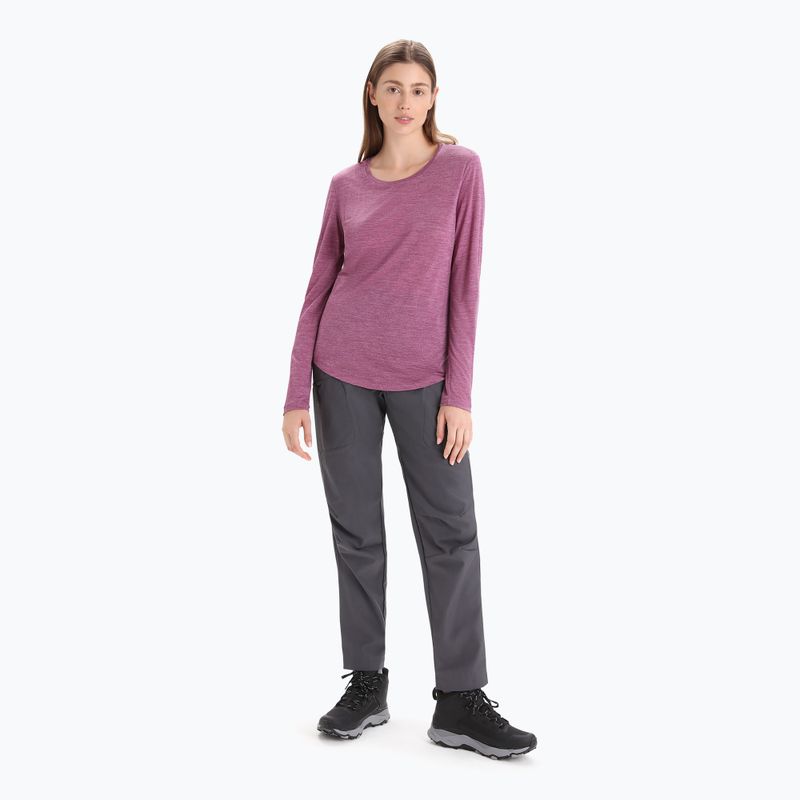 Icebreaker Sphere II women's trekking shirt maroon IB0A56EJ7941 2