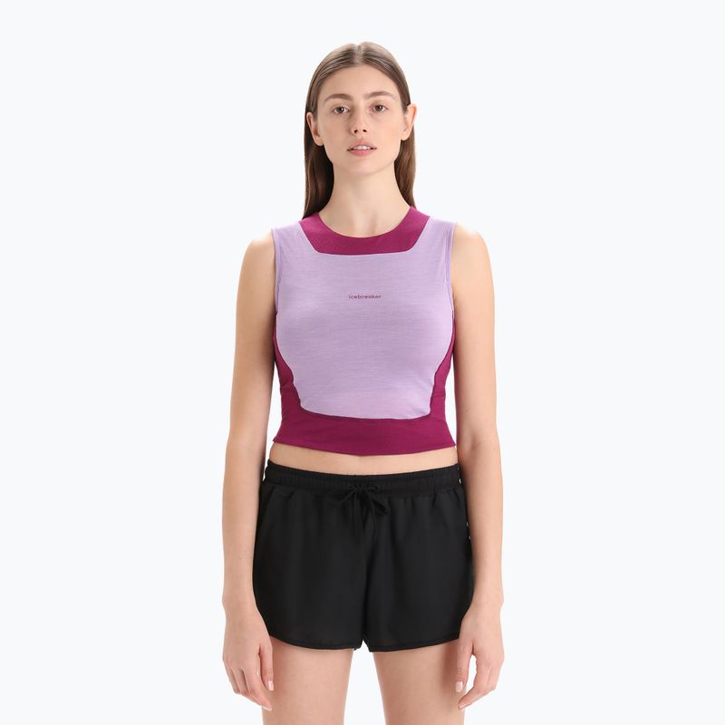 Icebreaker women's thermal tank top Zoneknit Cropped Bra-Tank purple IB0A56FC8231 8