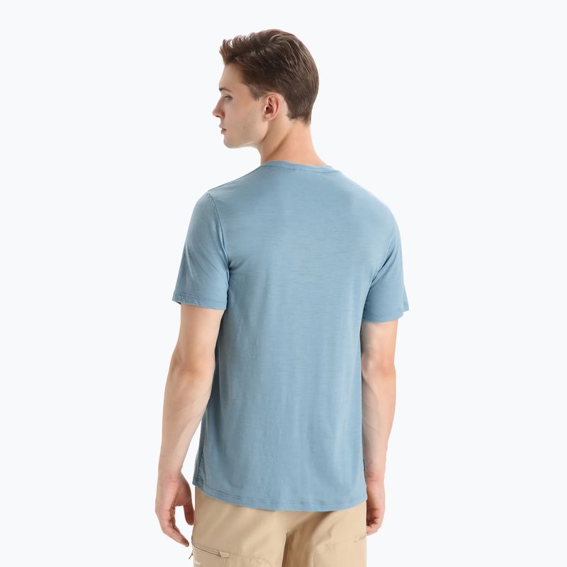 Men's Icebreaker Tech Lite II Polar Paddle trekking shirt blue IB0A56NA7301 3