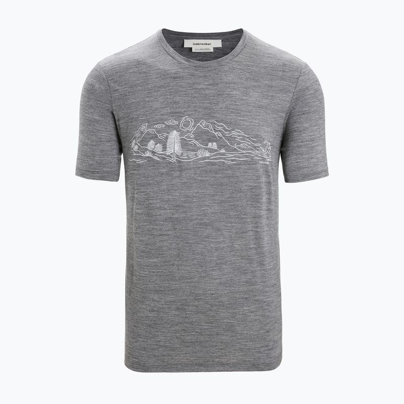 Men's Icebreaker Tech Lite II Nature Sprint trekking shirt grey IB0A56NB0041 6