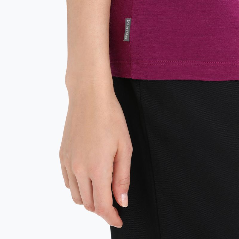 Icebreaker Tech Lite II SS women's trekking shirt purple 5