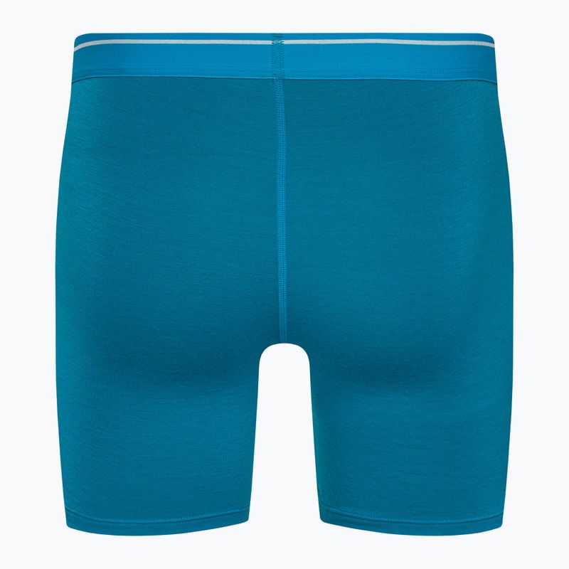Men's thermal boxer shorts Icebreaker Anatomica Geo Blue 103029 2