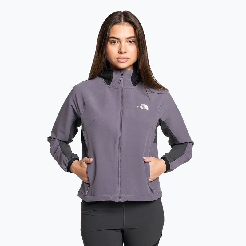 Women's softshell jacket The North Face AO Softshell Hoodie purple NF0A7ZE9IJU1