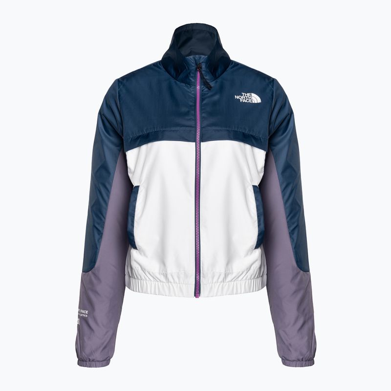 Women's wind jacket The North Face MA Wind Full Zip white-purple-blue NF0A825DIKC1