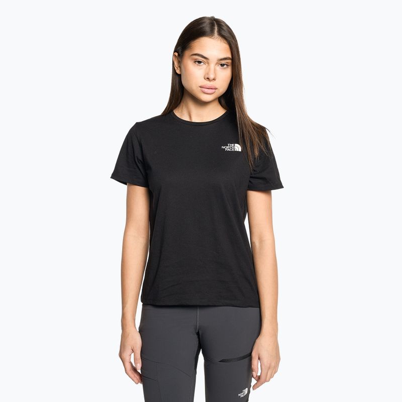 Women's trekking t-shirt The North Face Foundation Graphic black NF0A55B2R0G1