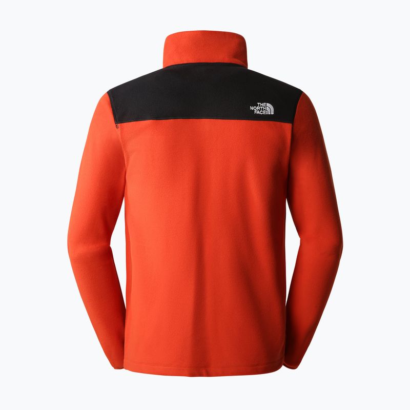 Men's trekking sweatshirt The North Face Homesafe Full Zip Fleece brown and black NF0A55HLSV61 2