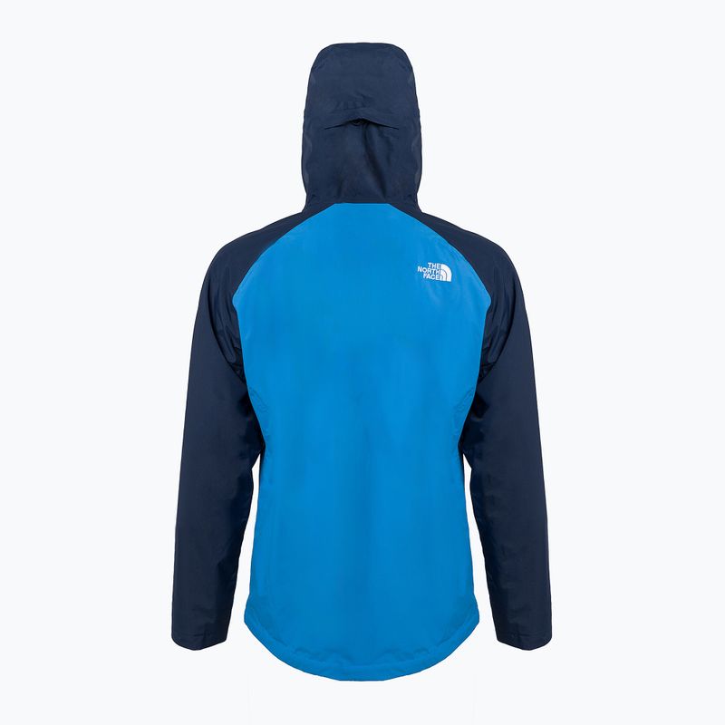 Men's rain jacket The North Face Stratos navy blue and red NF00CMH9IM51 8