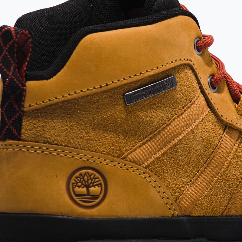Timberland men's Euro Trekker Mid Leather wheat nubuck shoes 17