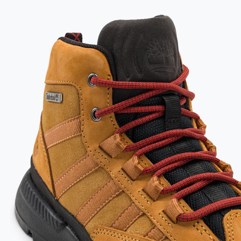 Timberland men's Euro Trekker Mid Leather wheat nubuck shoes 8