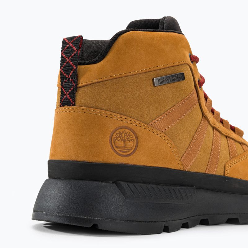 Timberland men's Euro Trekker Mid Leather wheat nubuck shoes 9