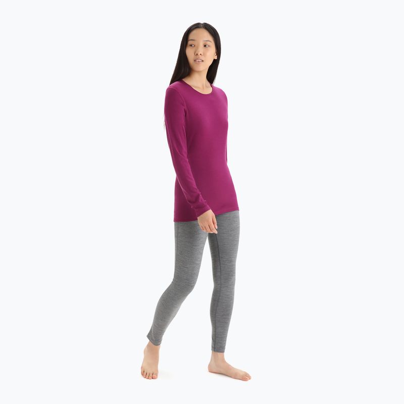 Women's thermal T-shirt icebreaker 200 Oasis Crewe Go Berry 104375 2