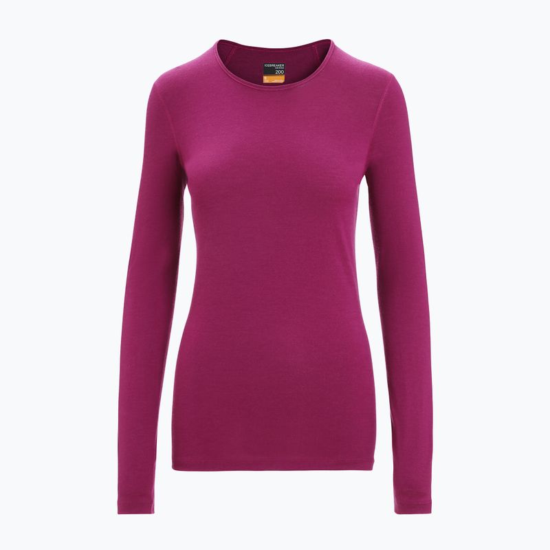 Women's thermal T-shirt icebreaker 200 Oasis Crewe Go Berry 104375 5