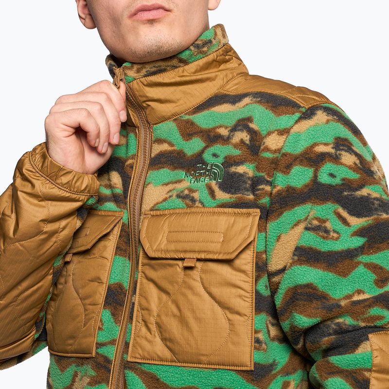 Men's trekking sweatshirt The North Face Royal Arch FZ brown and green NF0A7UJBIOO1 3