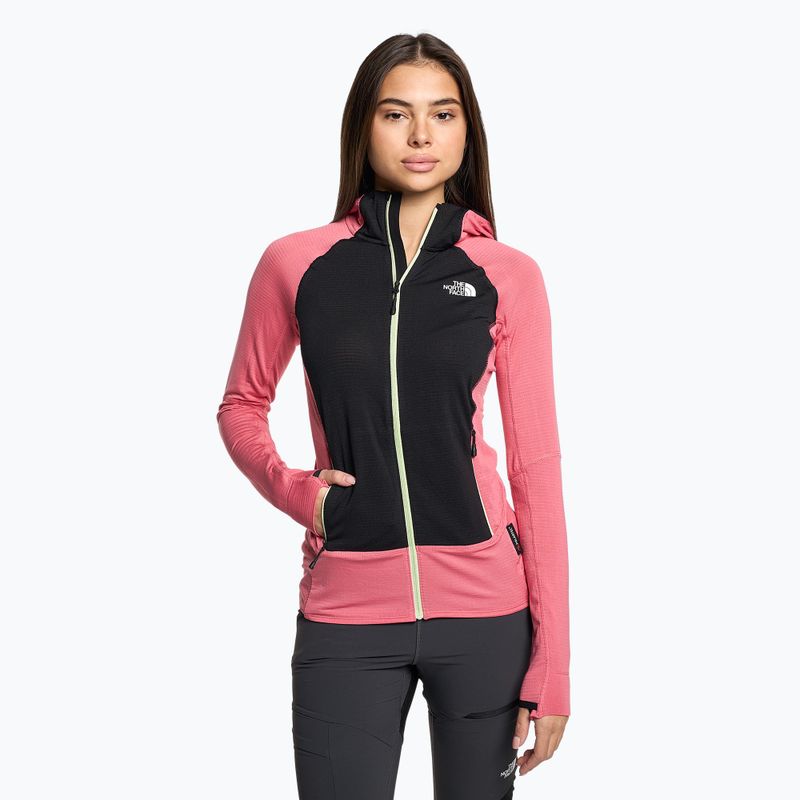 Women's fleece sweatshirt The North Face Bolt Polartec Hoodie black and pink NF0A825JWV51