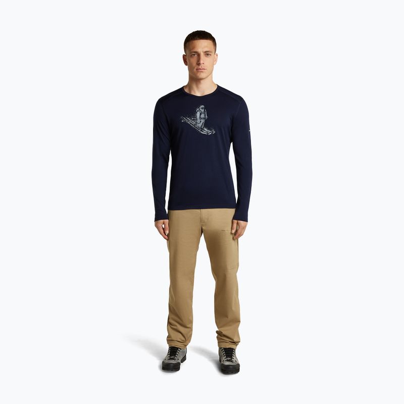 Men's longsleeve icebreaker Merino 200 Oasis Crewe SkiingYeti midnight navy 4