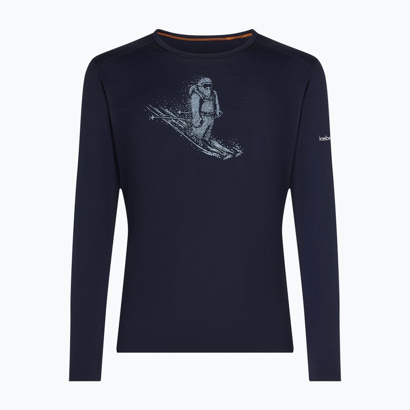 Men's longsleeve icebreaker Merino 200 Oasis Crewe SkiingYeti midnight navy 7
