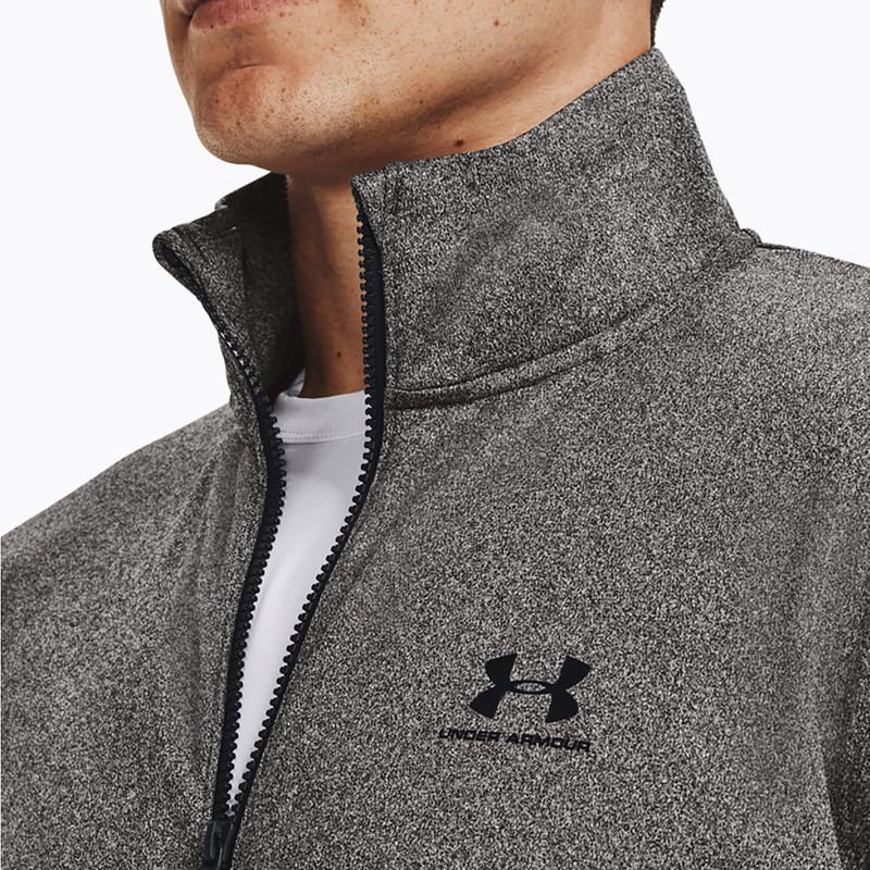 Under Armour Sportstyle Tricot grey men's training sweatshirt 1329293 4