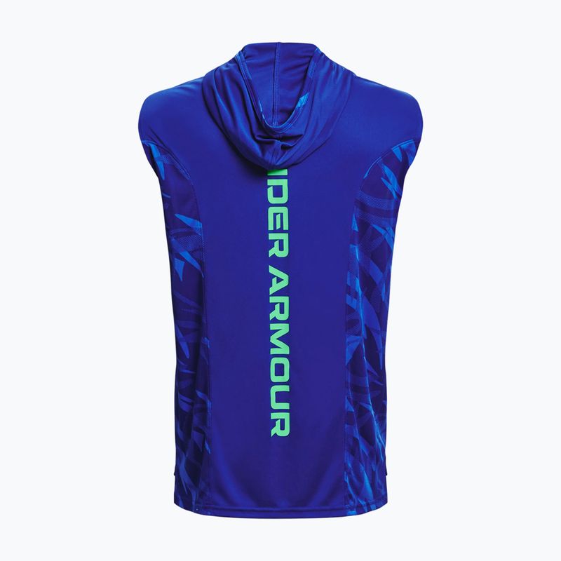 Under Armour Baseline Tank Hoodie Men's Basketball Shirt 401 blue 1370240-401-LG 2