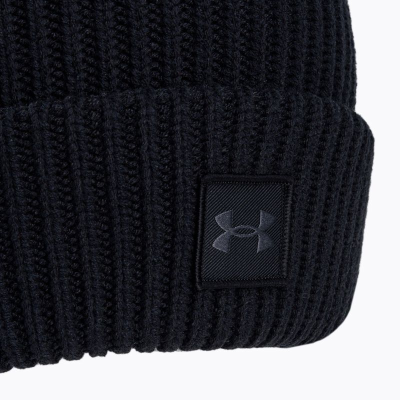Under Armour men's winter cap Ua Halftime Ribbed black 1373092 3