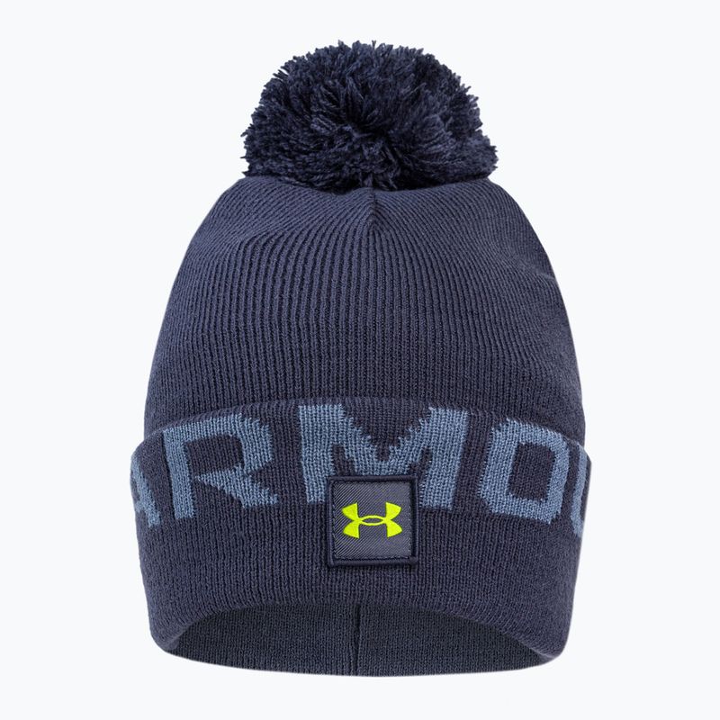 Under Armour men's winter cap Ua Halftime Fleece Pom navy blue 1373093 2