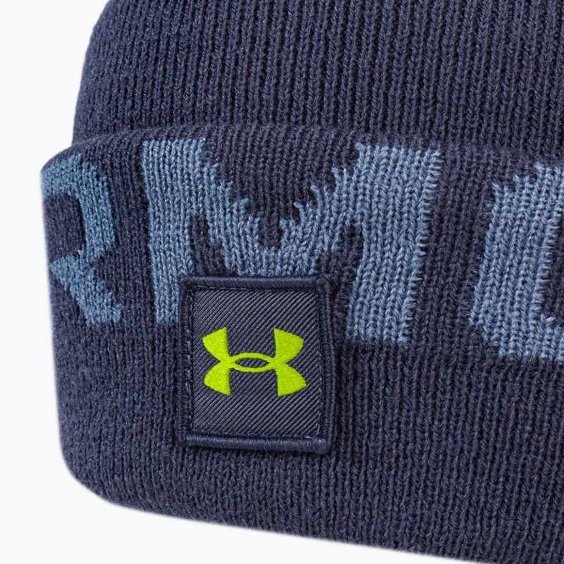Under Armour men's winter cap Ua Halftime Fleece Pom navy blue 1373093 3