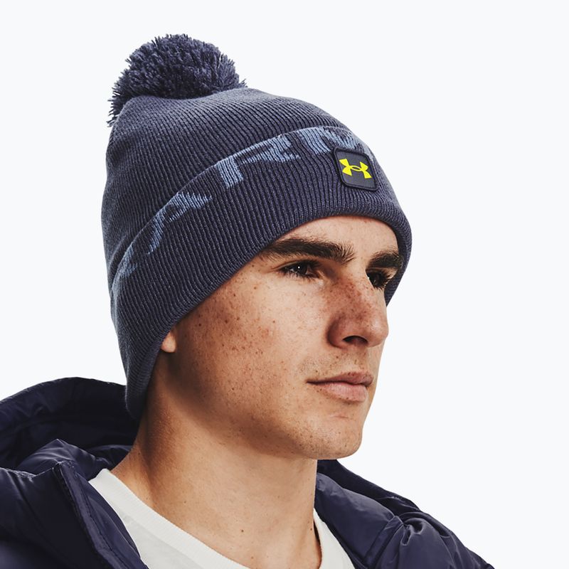 Under Armour men's winter cap Ua Halftime Fleece Pom navy blue 1373093 6