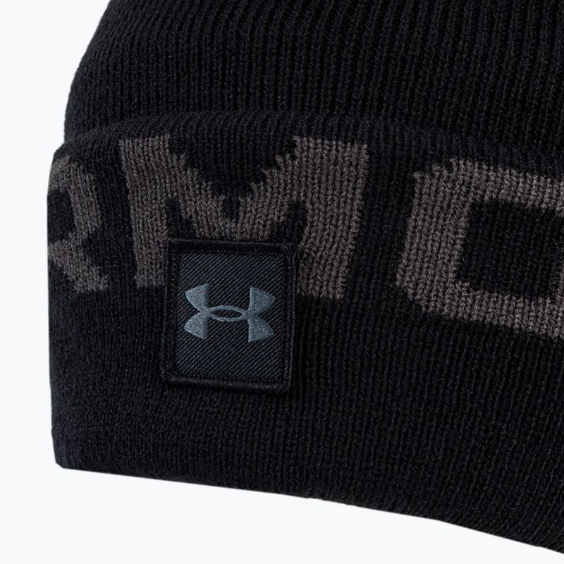 Under Armour men's winter cap Ua Halftime Fleece Pom black 1373093 3