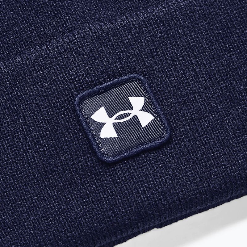 Winter hat Under Armour Halftime Cuff midnight navy/white 2