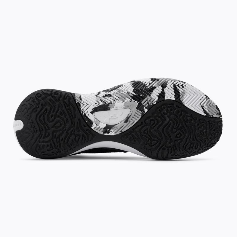 Under Armour Lockdown 6 men's basketball shoes white and grey 3025616-101 5
