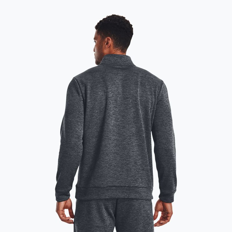 Under Armour Armour Fleece 1/4 Zip men's training sweatshirt pitch gray/black 3