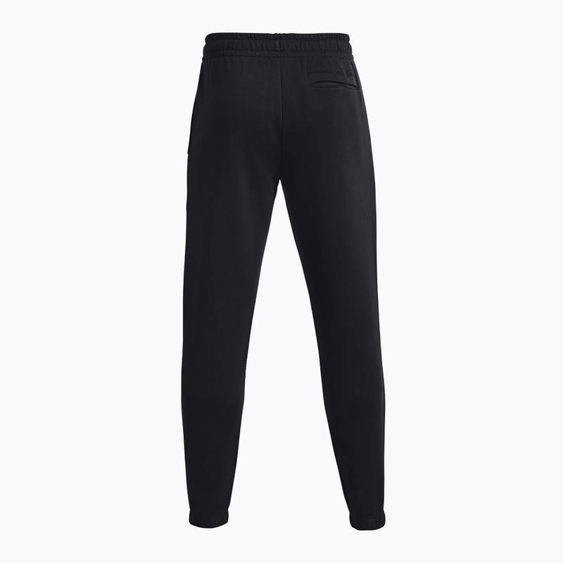 Under Armour Essential Fleece Joggers black/white men's training trousers 6