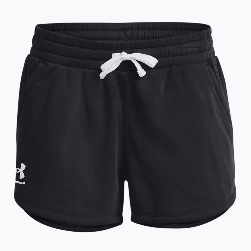 Under Armour Rival Fleece women's training shorts black 1376257 3